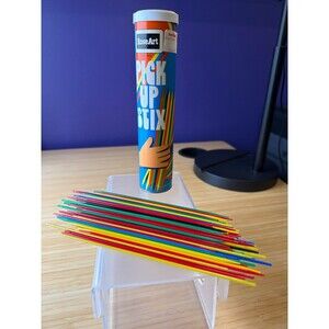 Vintage RoseArt Pick Up Stix Game No 80 Tube 56 Sticks USA 1977